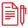 Image shows an icon of a notepad and pen.